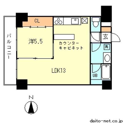 コートシルバーストーン(1LDK/1階)の間取り写真
