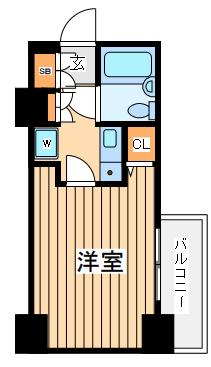 クリオ大口壱番館(1K/7階)の間取り写真