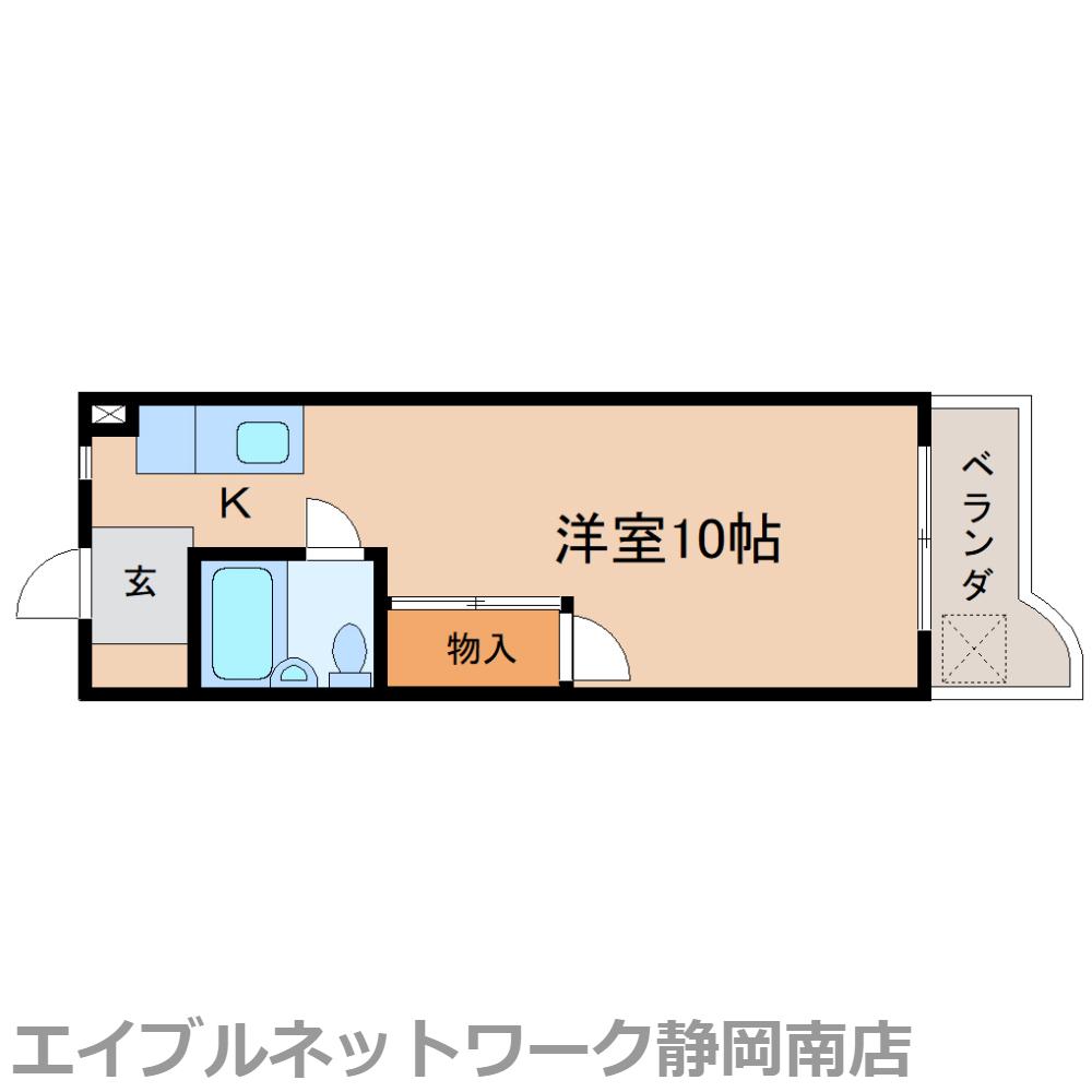 新川ビル(ワンルーム/5階)の間取り写真