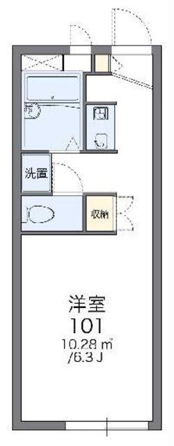 レオパレスボヌールTAJIMA(1K/1階)の間取り写真