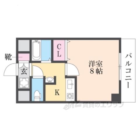 ネクスプロス大和田(1K/2階)の間取り写真