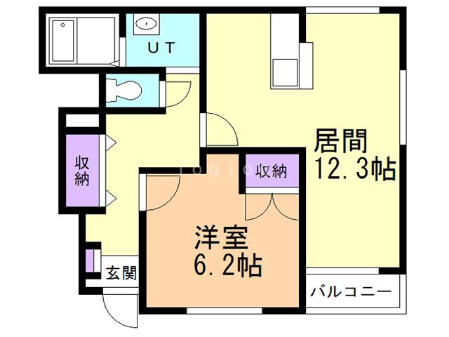 エスポアヒルズ(1LDK/1階)の間取り写真
