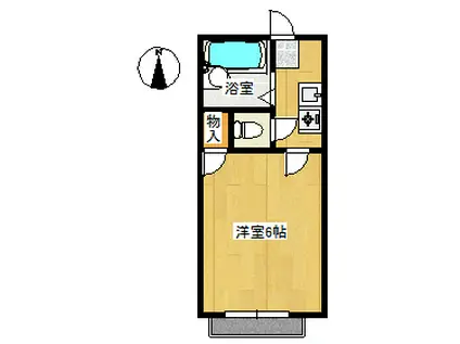 コーポミラクル(1K/2階)の間取り写真
