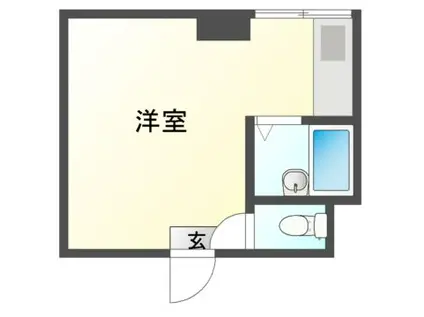 コーポさくら(ワンルーム/2階)の間取り写真
