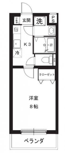 NAVONA(1K/5階)の間取り写真