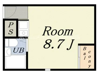 マリンコート(ワンルーム/4階)の間取り写真