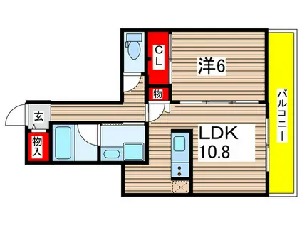 T´S MANSION(1LDK/3階)の間取り写真