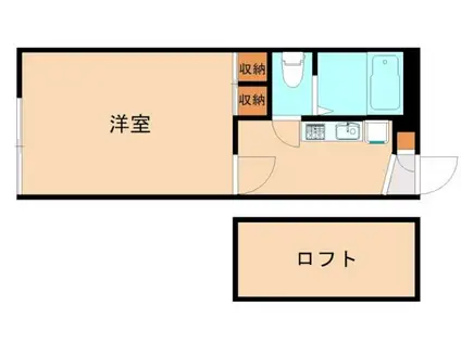 レオパレスシャイニーレオニデス(1K/1階)の間取り写真