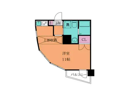 NO.63 ORIENT CAPITAL TOWER(1K/17階)の間取り写真