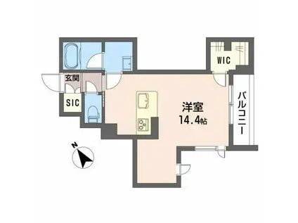 CITYPLAZA大手門(ワンルーム/3階)の間取り写真