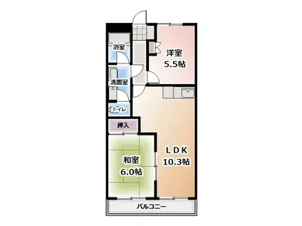 リバーサイドNK(2LDK/1階)の間取り写真