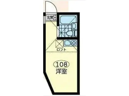 ユナイト白楽マッケンロー(ワンルーム/1階)の間取り写真