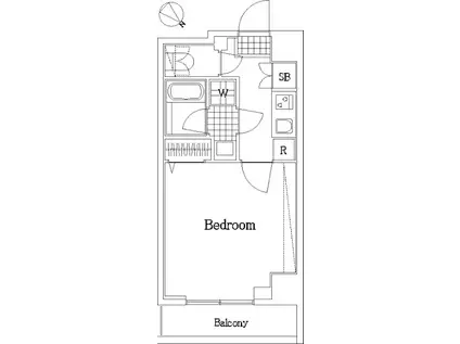 ザ・レジデンス・オブ・トーキョーH19(1K/2階)の間取り写真