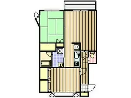 エトワール伏古(2LDK/2階)の間取り写真