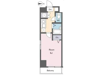 シンシア蒲田(1K/1階)の間取り写真