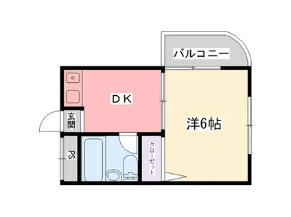INNOVKOSHIEN(1DK/3階)の間取り写真