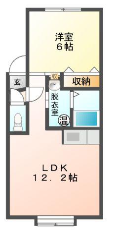 Mハイツ高砂13(1LDK/2階)の間取り写真