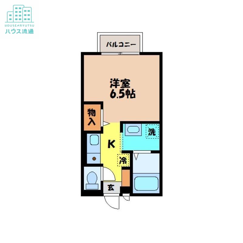 セジュールAOTA(1K/1階)の間取り写真