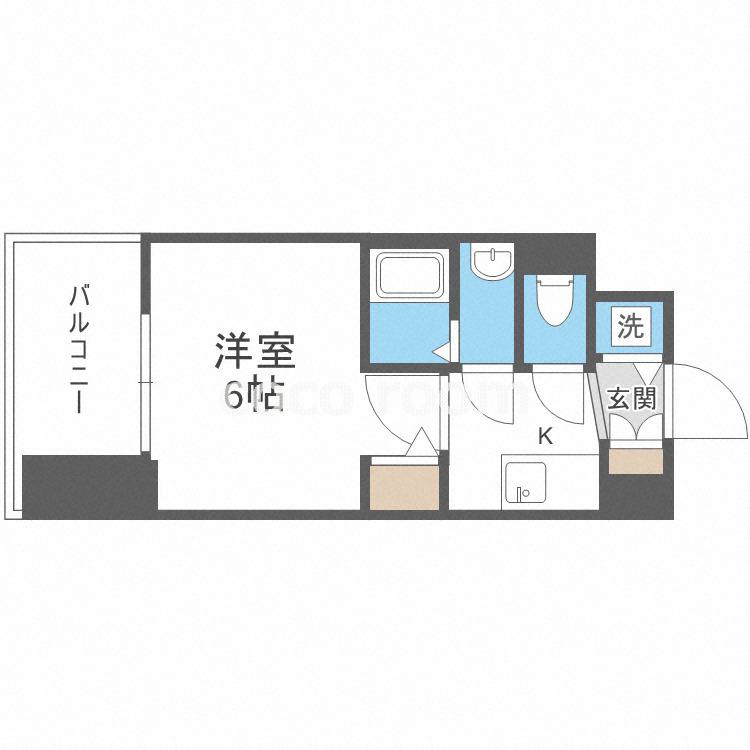 エスリード大阪梅田リュクス(1K/5階)の間取り写真