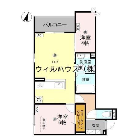 グランヴェール7(2LDK/2階)の間取り写真