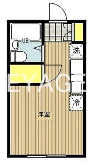 マンションソーキII(ワンルーム/2階)の間取り写真