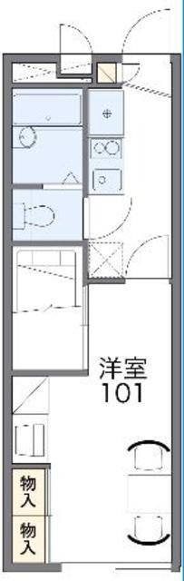 レオパレスハイム サンコウヤ(1K/2階)の間取り写真