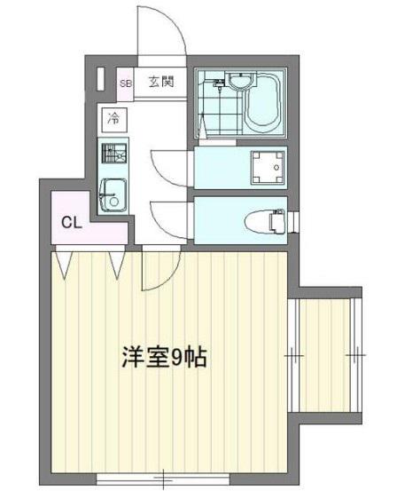 フォレスト江古田(1K/1階)の間取り写真