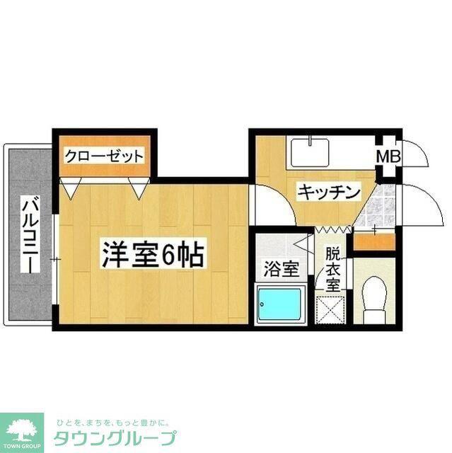 フォレストグローブ(1K/3階)の間取り写真