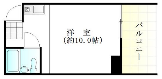 アルティメイトBUILDING天満(ワンルーム/1階)の間取り写真