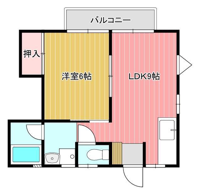 ハイムTZ(1LDK/2階)の間取り写真