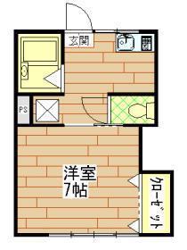 アーバンハイム平野(1K/1階)の間取り写真