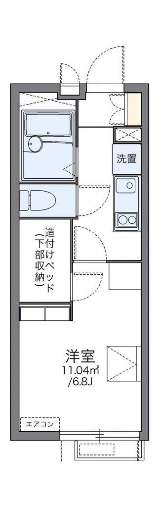レオパレスサンフラワーA(1K/2階)の間取り写真