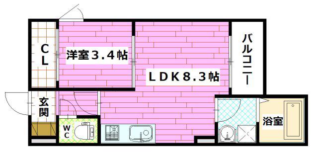 REGALEST THE FIRST(1LDK/2階)の間取り写真