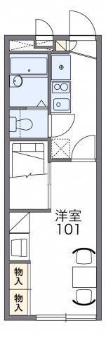 レオパレスかんのくら(1K/2階)の間取り写真