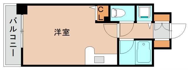 フレックス21博多II(ワンルーム/4階)の間取り写真