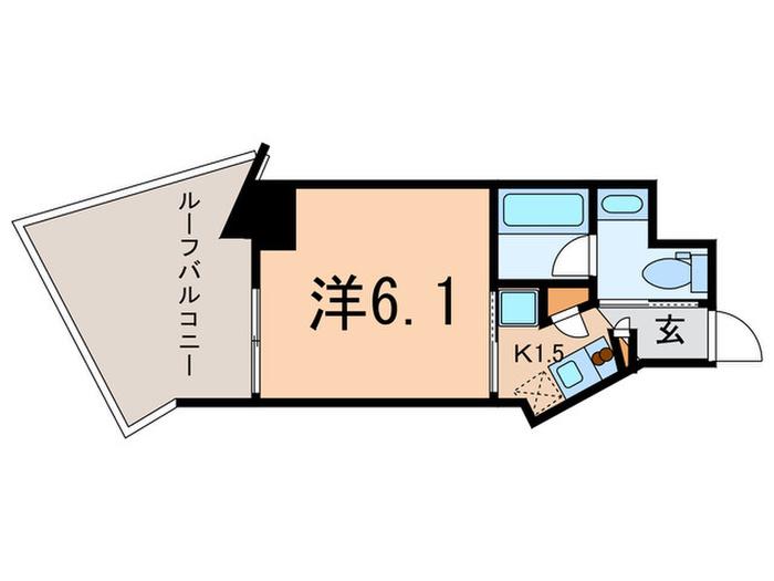 レジディア目白II(1K/4階)の間取り写真