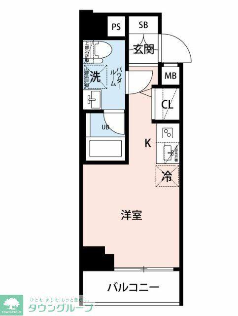マイナビSTAYゲートシティ川崎(ワンルーム/7階)の間取り写真