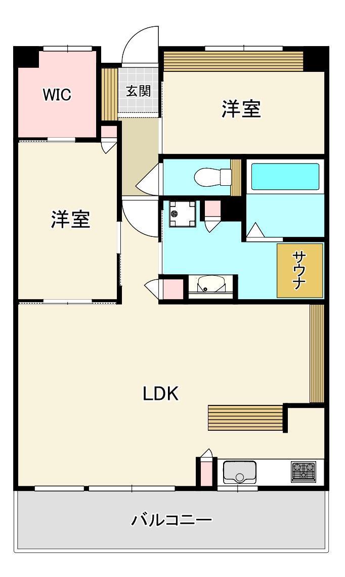 サーパス城ノ内(2SLDK/3階)の間取り写真