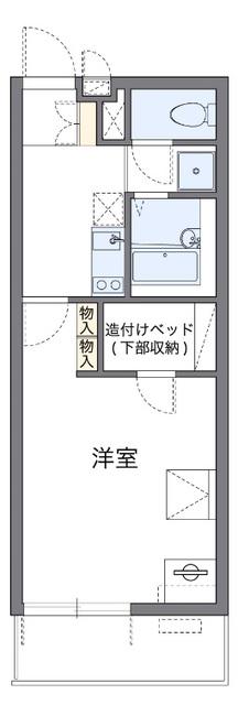 恩智北町ハイツ(1K/1階)の間取り写真