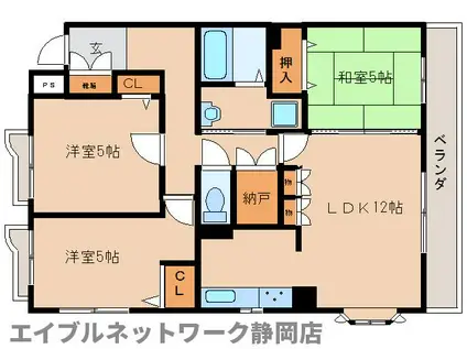 THE WORLD(3LDK/3階)の間取り写真