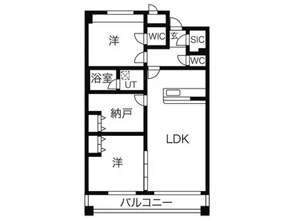 CASA川名山(3LDK/1階)の間取り写真