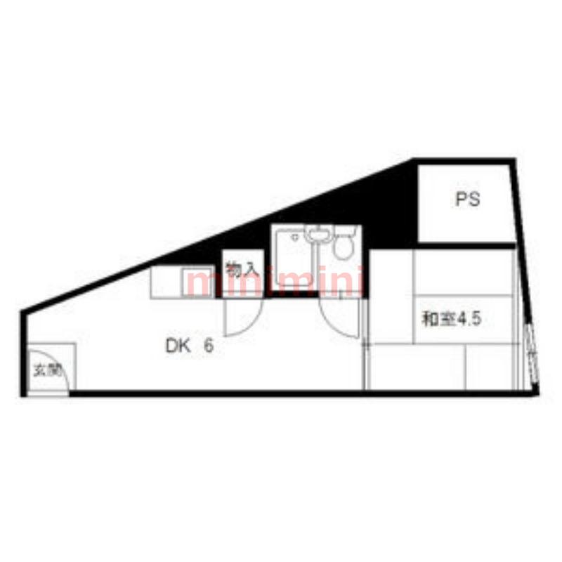 レジャープラザEIWA(1DK/5階)の間取り写真