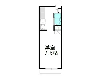 ファイン・キャッスル(ワンルーム/3階)の間取り写真