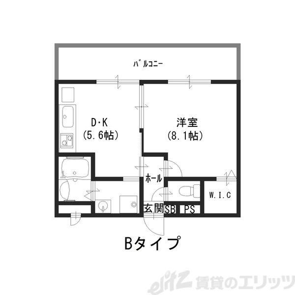 アンプルールフェールハンナハンナ(1DK/1階)の間取り写真