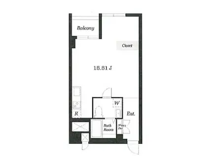 PIPE(ワンルーム/7階)の間取り写真