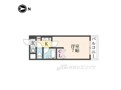 EXCELENTE FABRICA(1K/3階)の間取り写真