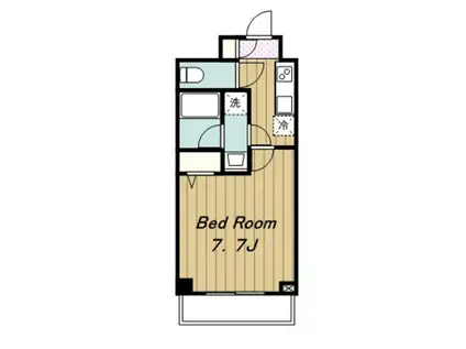 メインステージ府中中河原駅前(1K/2階)の間取り写真