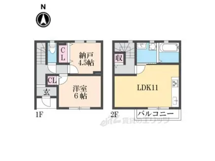 スタイル2(2LDK/1階)の間取り写真