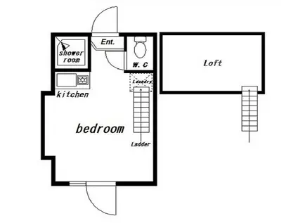 フェリスサクセス(ワンルーム/2階)の間取り写真