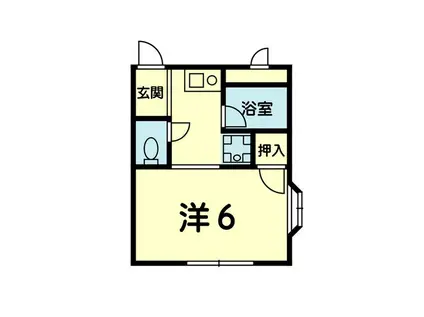 ルネサンス子飼(ワンルーム/4階)の間取り写真